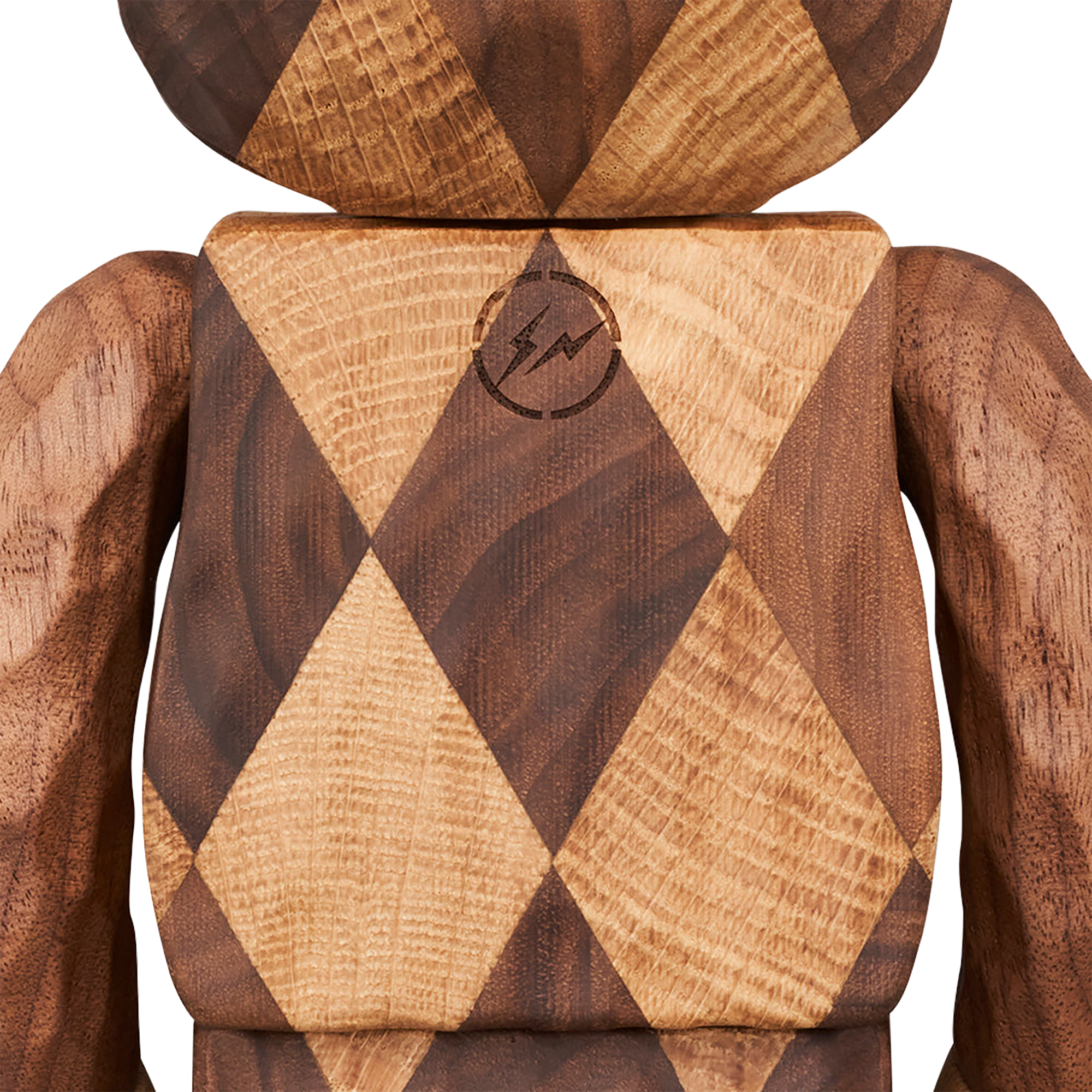 BE@RBRICK Karimoku fragmentdesign carved wooden-LATTICE PATTERN 400％