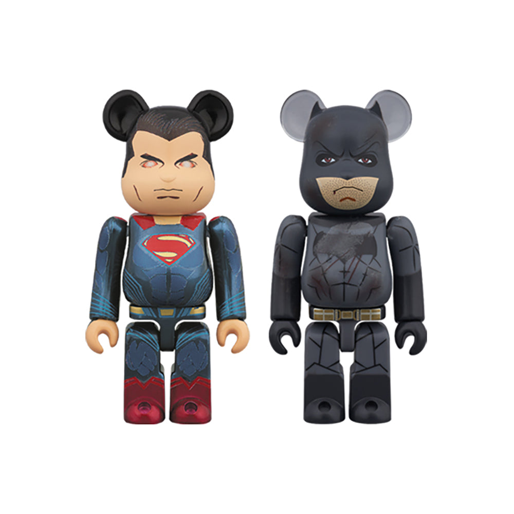 BE@RBRICK SUPERMAN(TM)(HEAT VISION Ver.) & BATMAN(TM)(DAMAGE Ver.) 2PACK_0