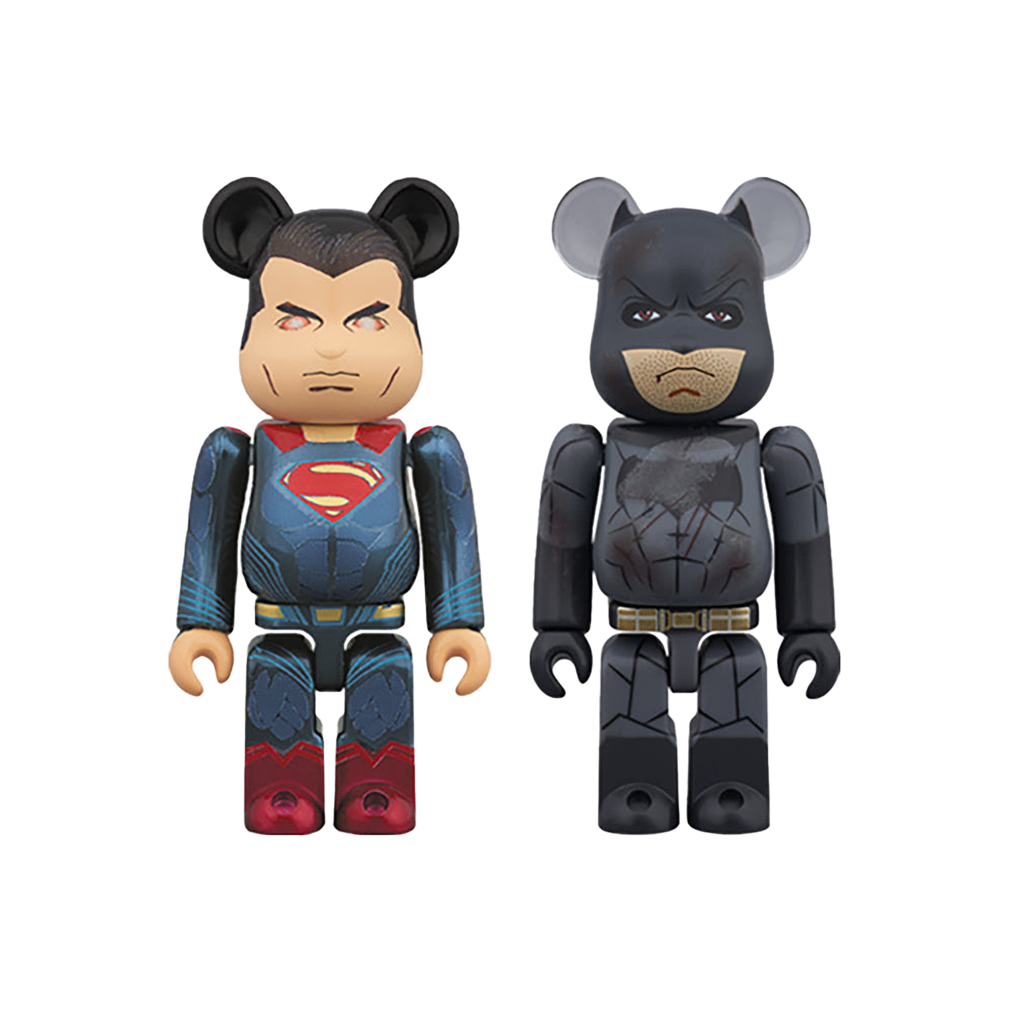 BE@RBRICK SUPERMAN(TM)(HEAT VISION Ver.) & BATMAN(TM)(DAMAGE Ver.) 2PACK