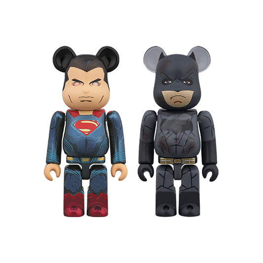 BE@RBRICK SUPERMAN(TM)(HEAT VISION Ver.) & BATMAN(TM)(DAMAGE Ver.) 2PACK