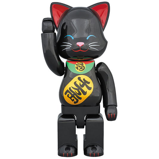 NY@BRICK 招き猫 黒 400％