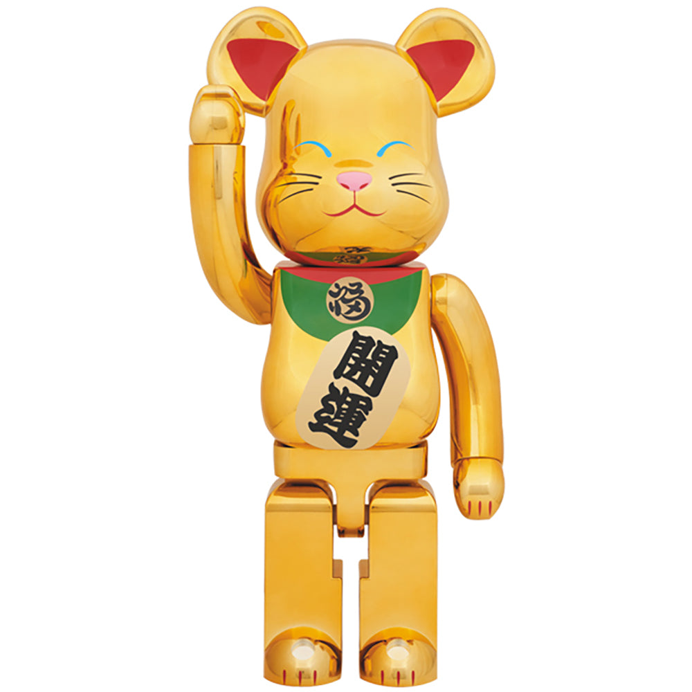 BE@RBRICK 招き猫 金メッキ 弐 1000％_0