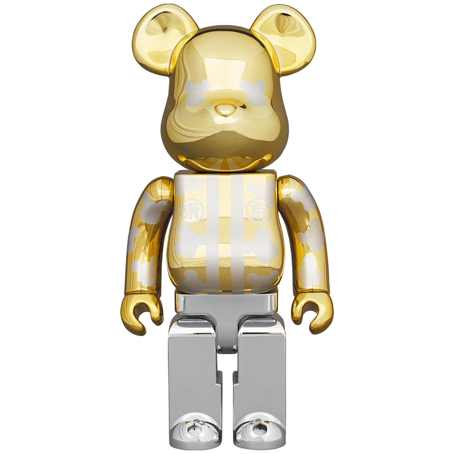 BE@RBRICK Happy Tokyo Gold Plated 100％ & 400％