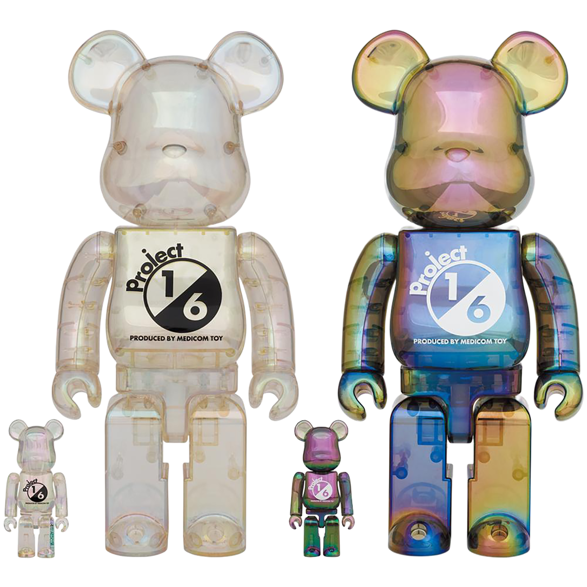BE@RBRICK project 1/6 100% & 400% CLEAR CHROME Ver. / BLACK CLEAR CHROME Ver.