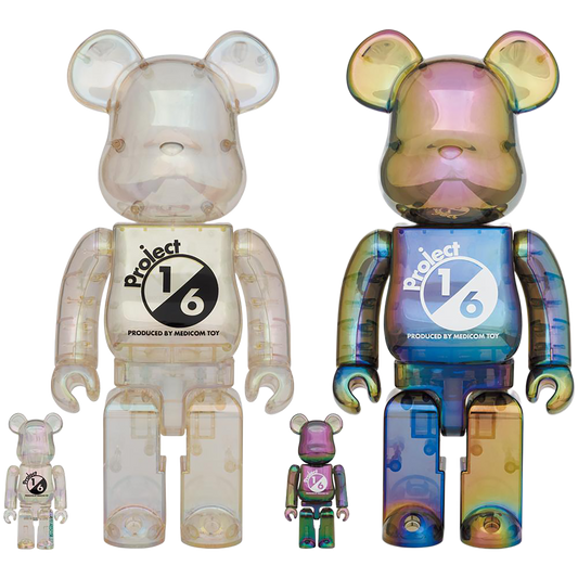 BE@RBRICK 项目 1/6 100% & 400% CLEAR CHROME Ver.／ BLACK CLEAR CHROME Ver.