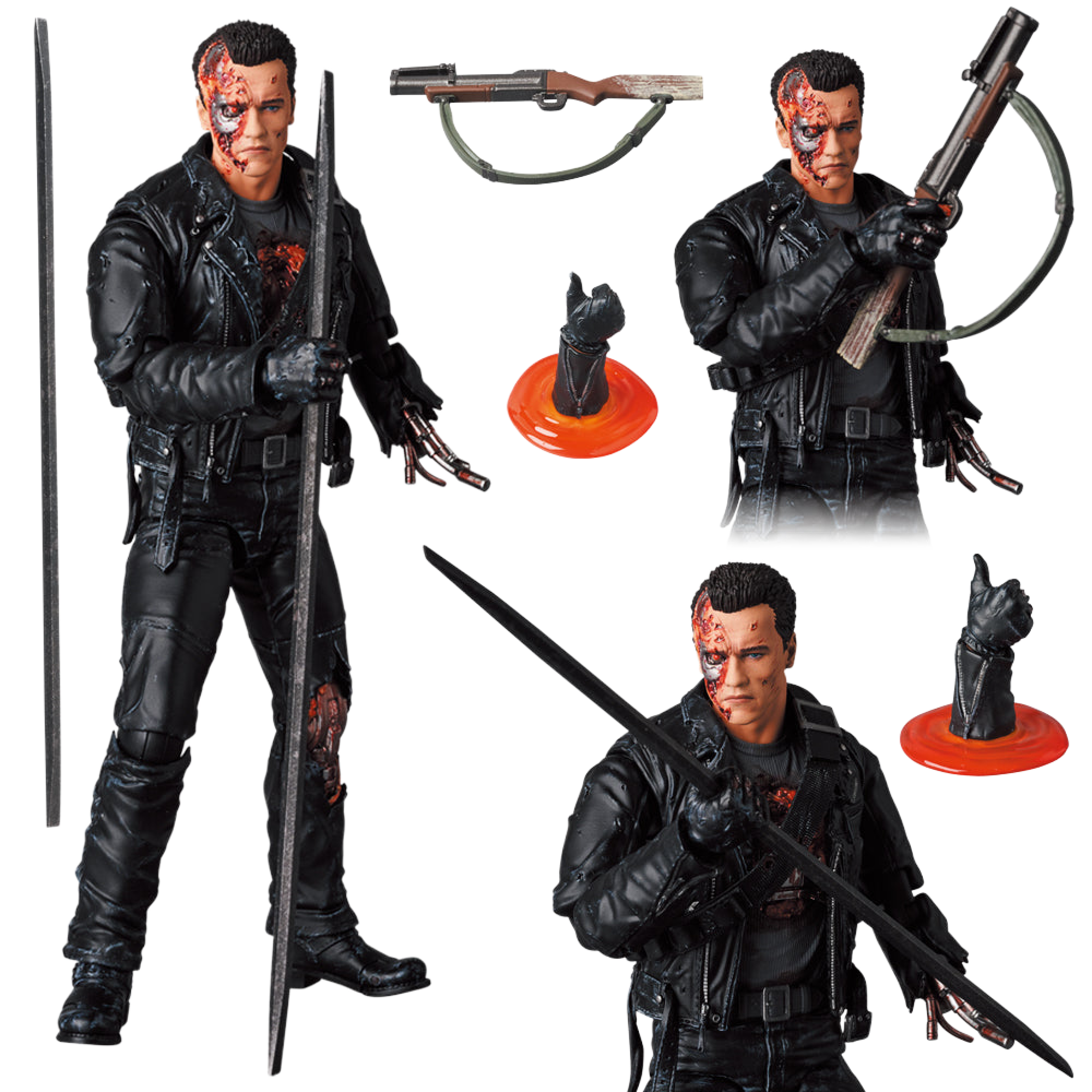 MAFEX T-800 (T2:BATTLE DAMAGE Ver.)
