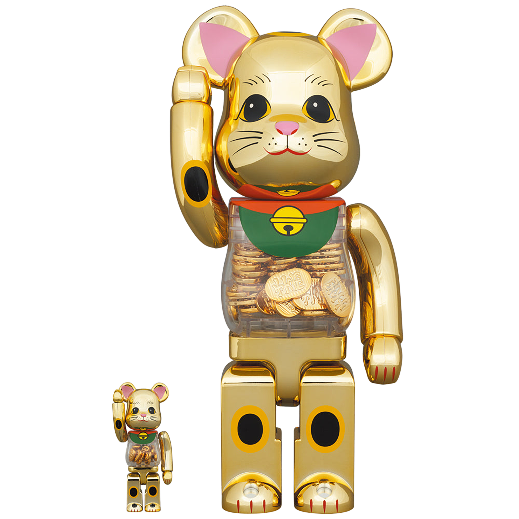 BE@RBRICK Maneki Neko koban 100％ & 400％