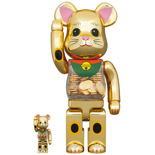 BE@RBRICK 招财猫椭圆形 100% & 400%