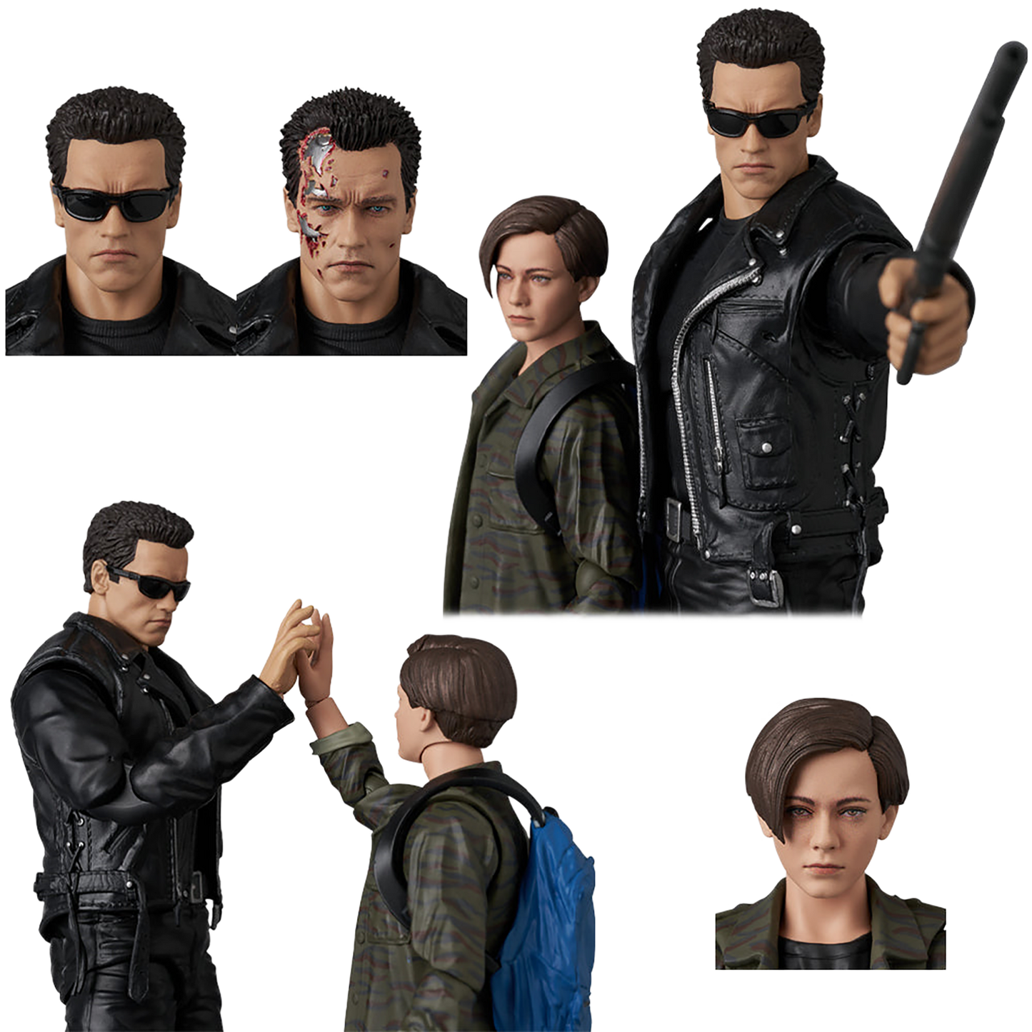 MAFEX T-800(T2 Ver.) & John Connor