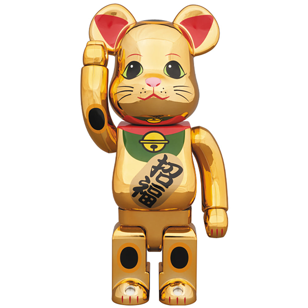 BE@RBRICK 招き猫 金メッキ 伍 400％_0