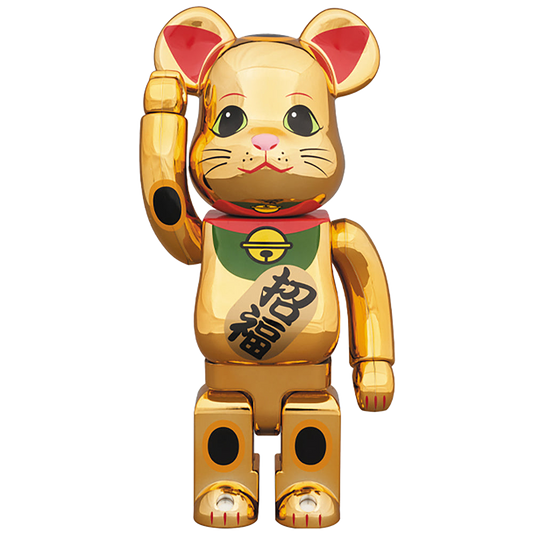 BE@RBRICK 招き猫 金メッキ 伍 400％