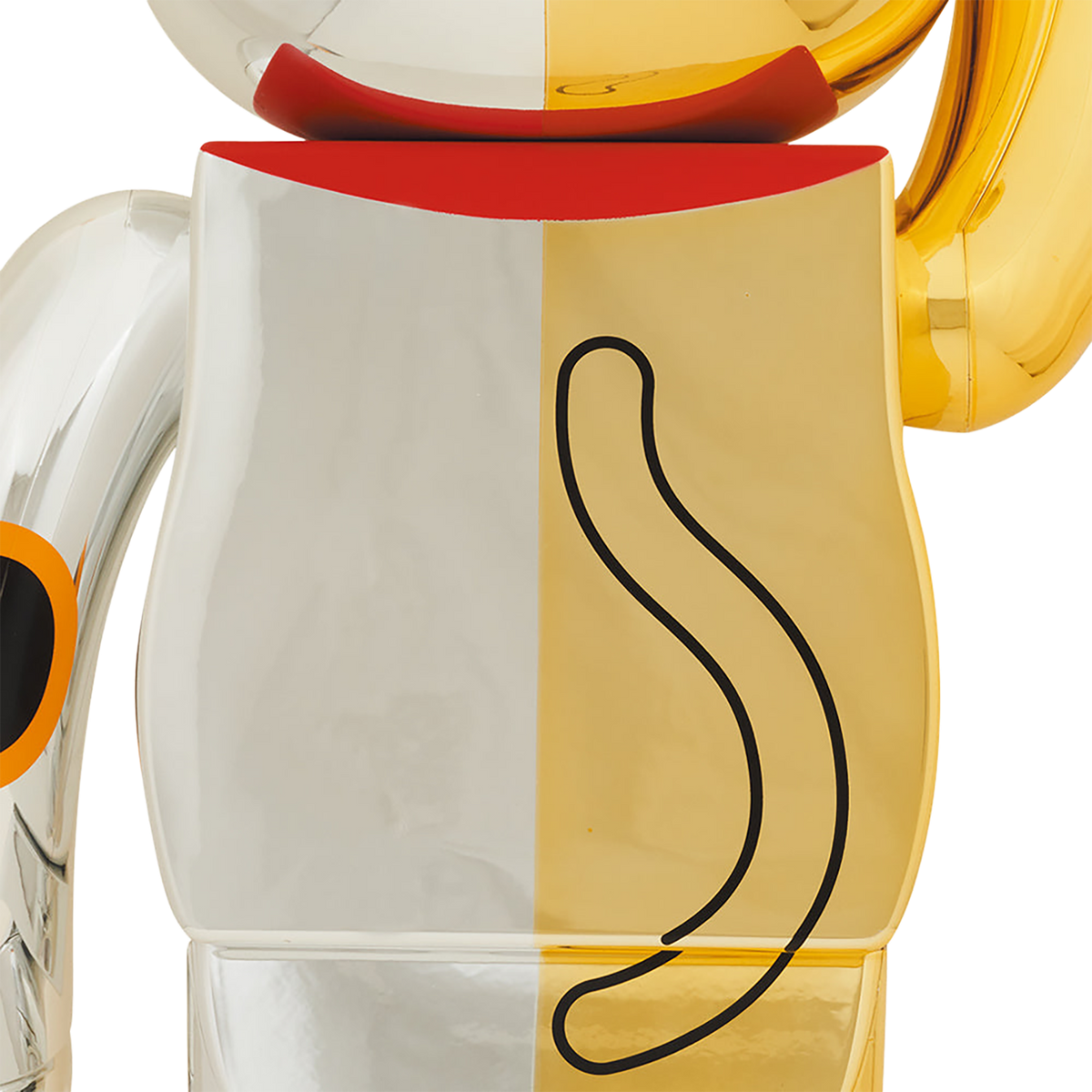 BE@RBRICK Maneki Neko Ten Million Ryo Gold x Good Luck Silver 1000%