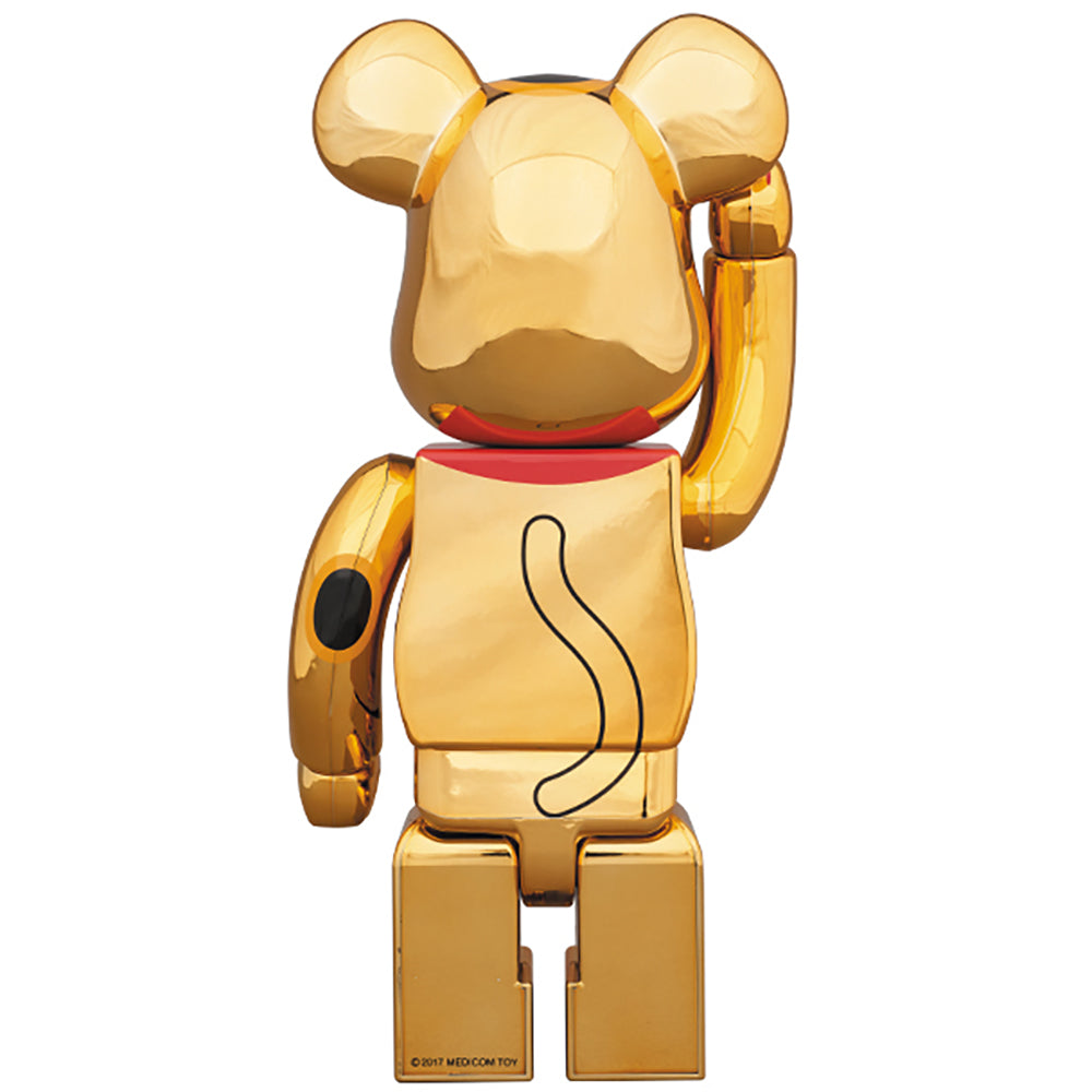 BE@RBRICK 招き猫 金メッキ 伍 400％_1