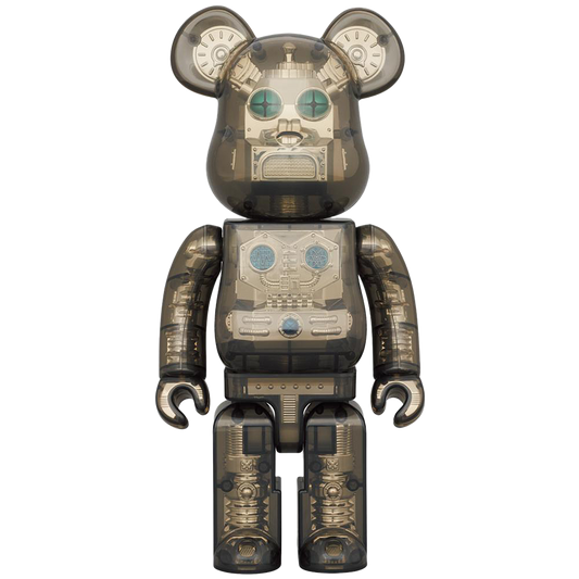 BE@RBRICK HxS(广田彩染所) 400% 透明黑色
