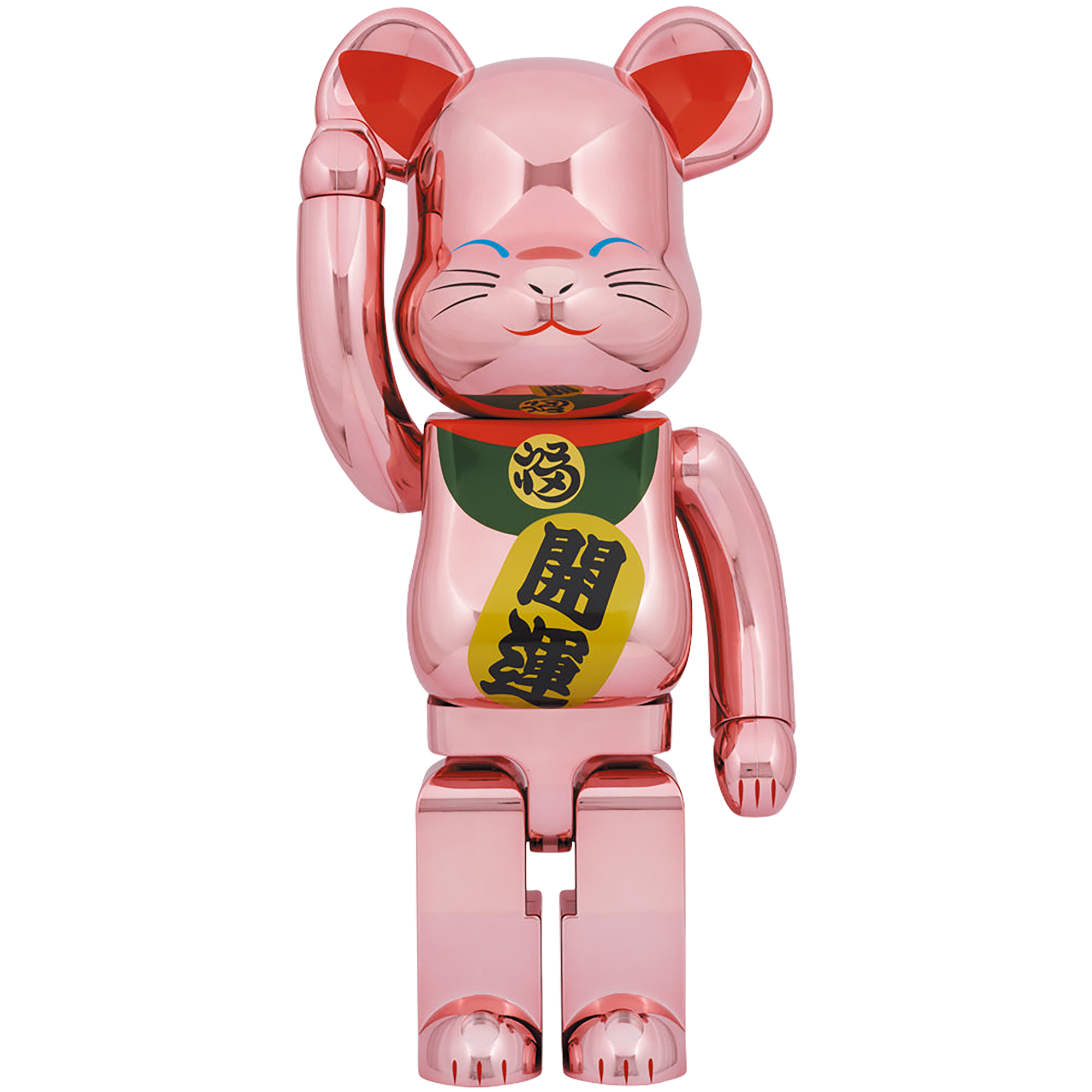 BE@RBRICK 招财猫 招财桃 镀金 1000%
