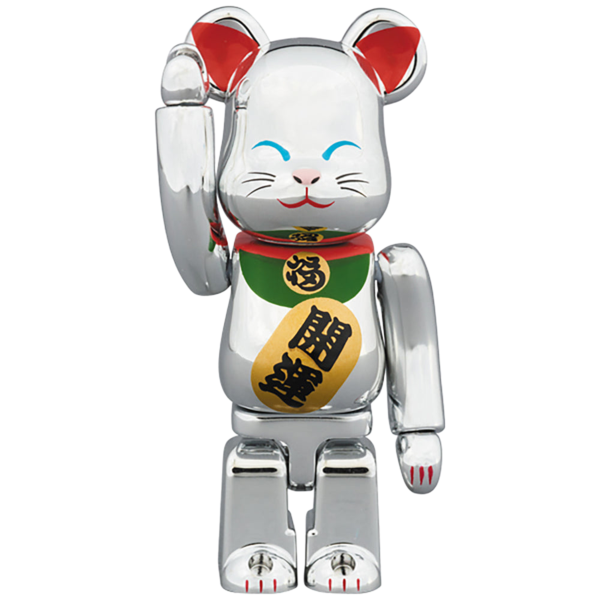 BE@RBRICK 招き猫 銀メッキ 弐 100％