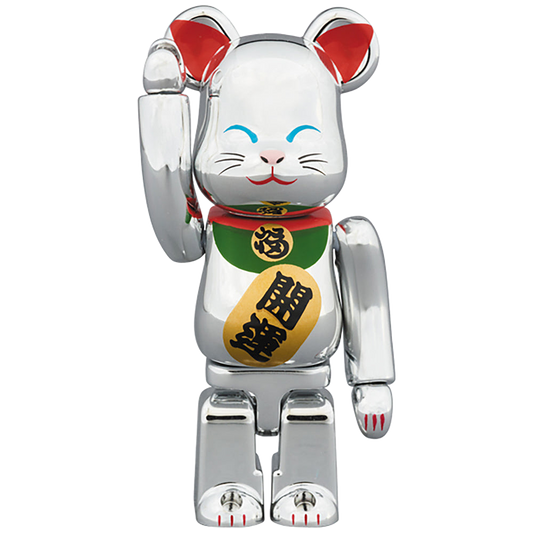 BE@RBRICK 招き猫 銀メッキ 弐 100％