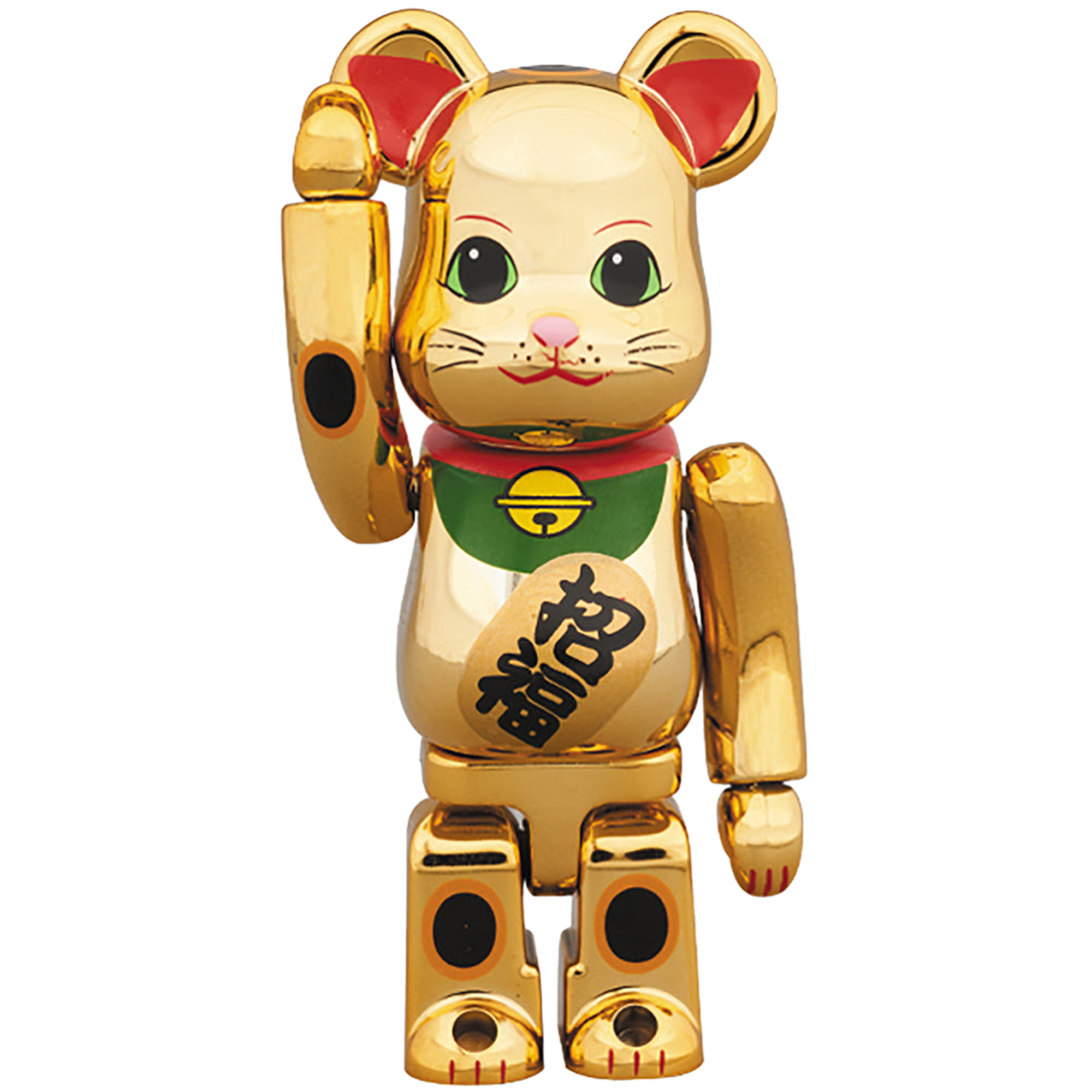 BE@RBRICK 招き猫 金メッキ 伍 100％