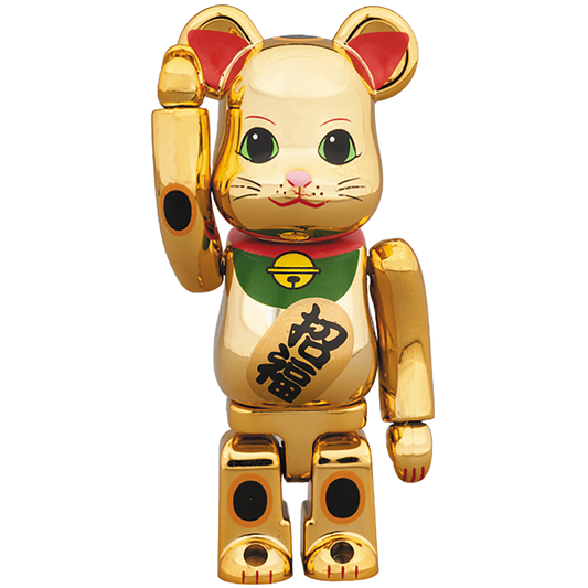 BE@RBRICK 招き猫 金メッキ 伍 100％