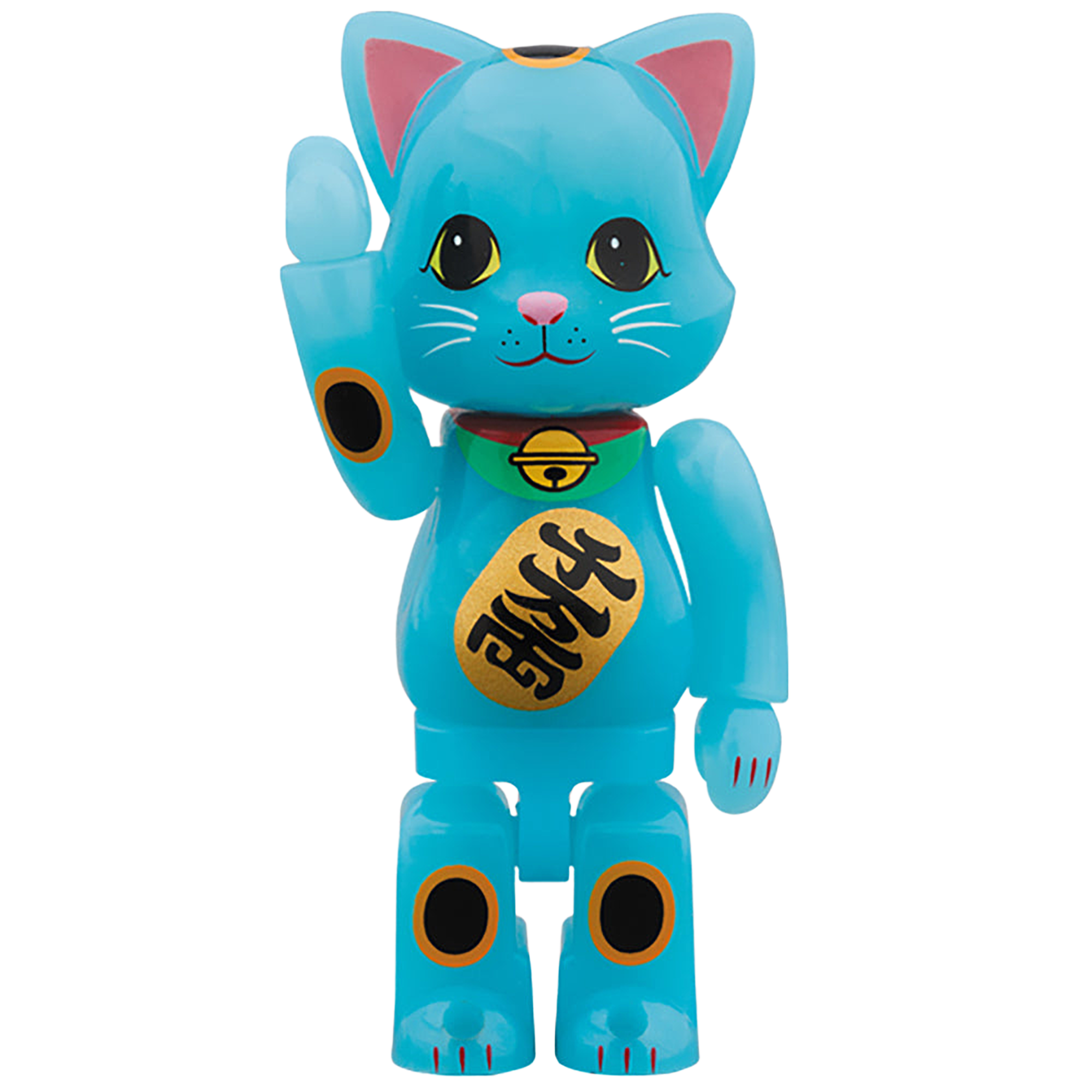 NY@BRICK 招き猫 青蓄光 100％