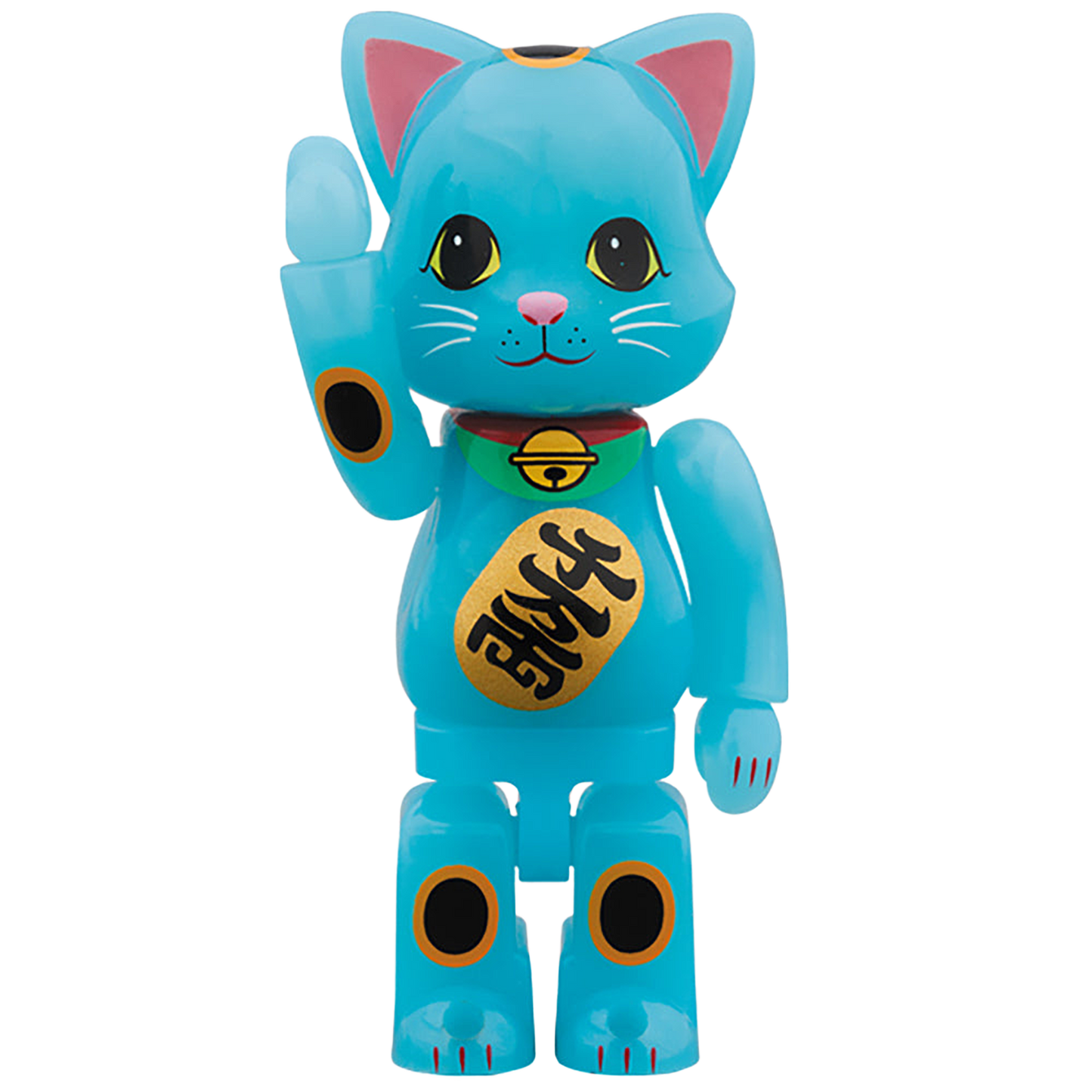 NY@BRICK 招き猫 青蓄光 100％