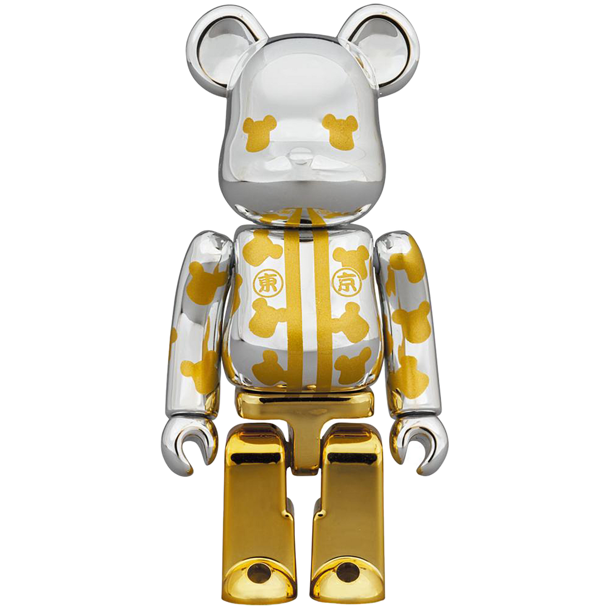 BE@RBRICK Happy Tokyo Silver Plated 100％ & 400％