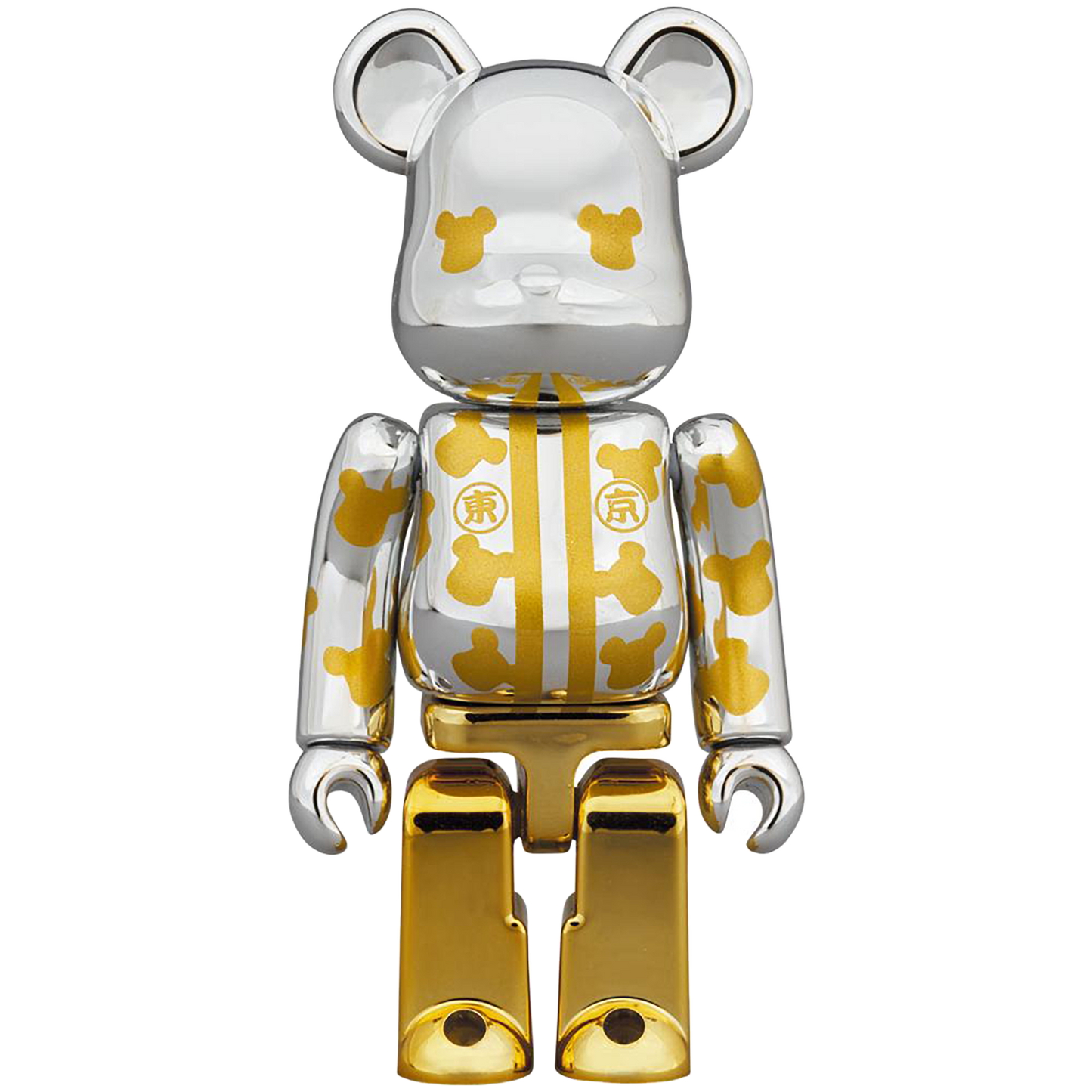 BE@RBRICK Happy Tokyo Silver Plated 100％ & 400％