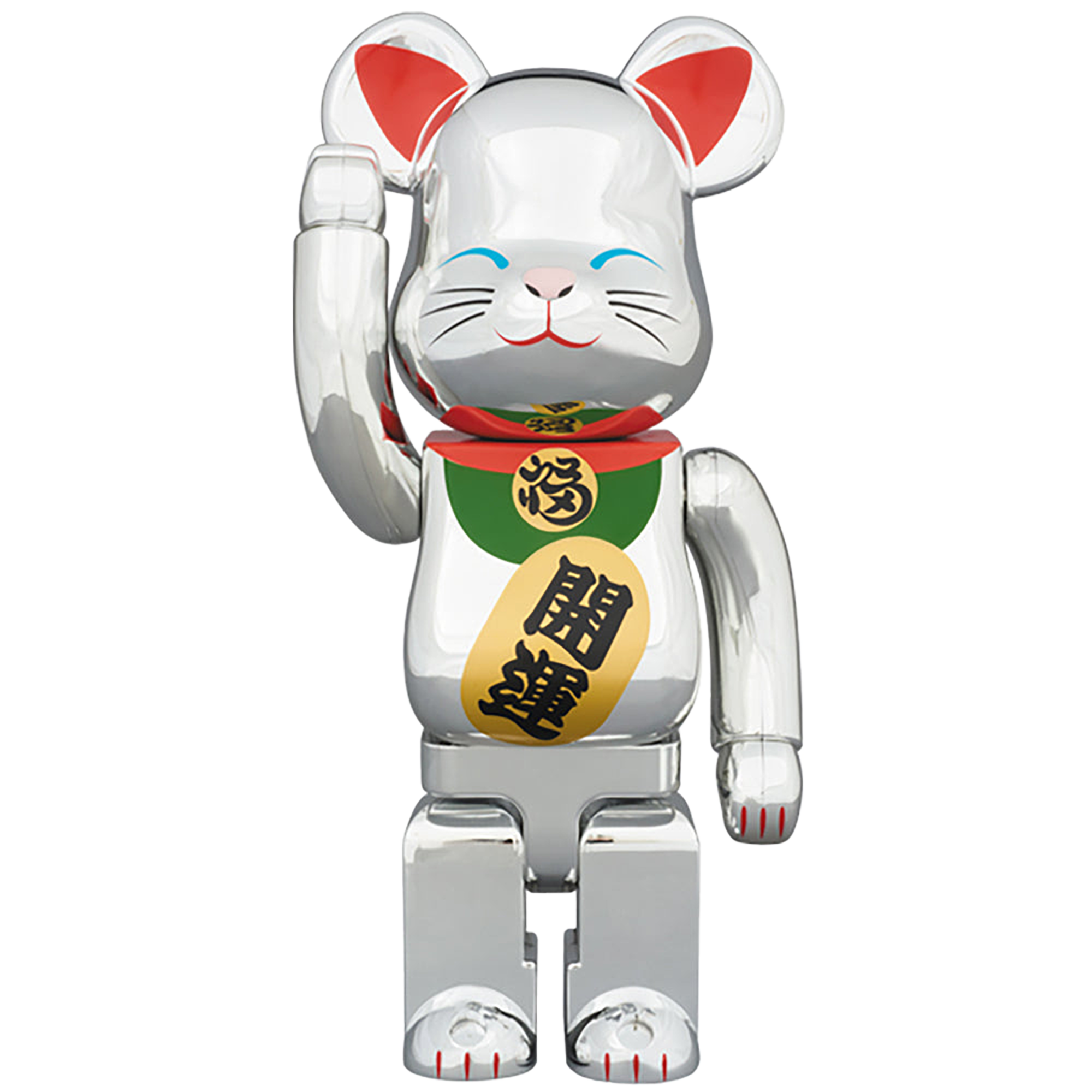 BE@RBRICK 招き猫 銀メッキ 弐 400％