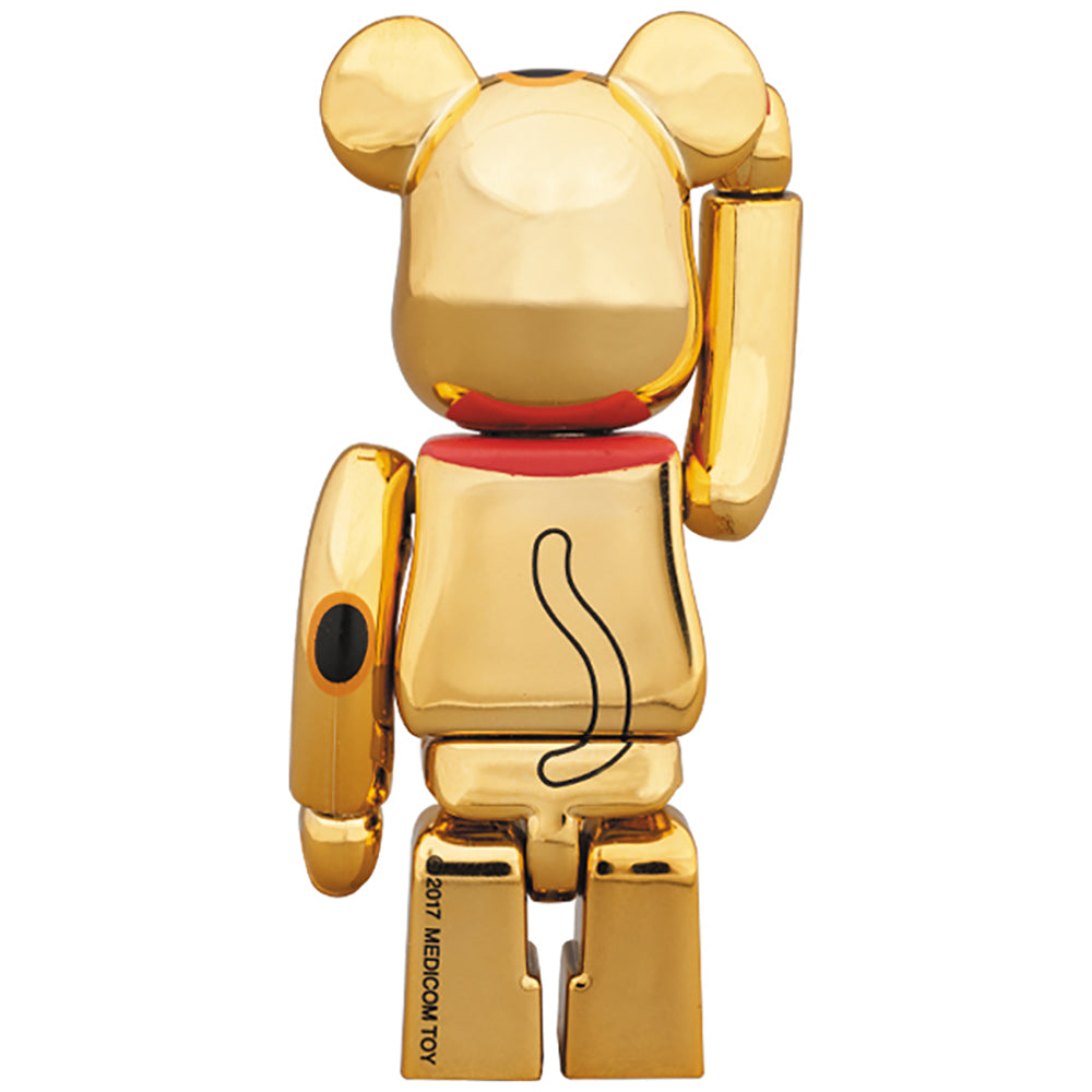 BE@RBRICK 招き猫 金メッキ 伍 100％_1