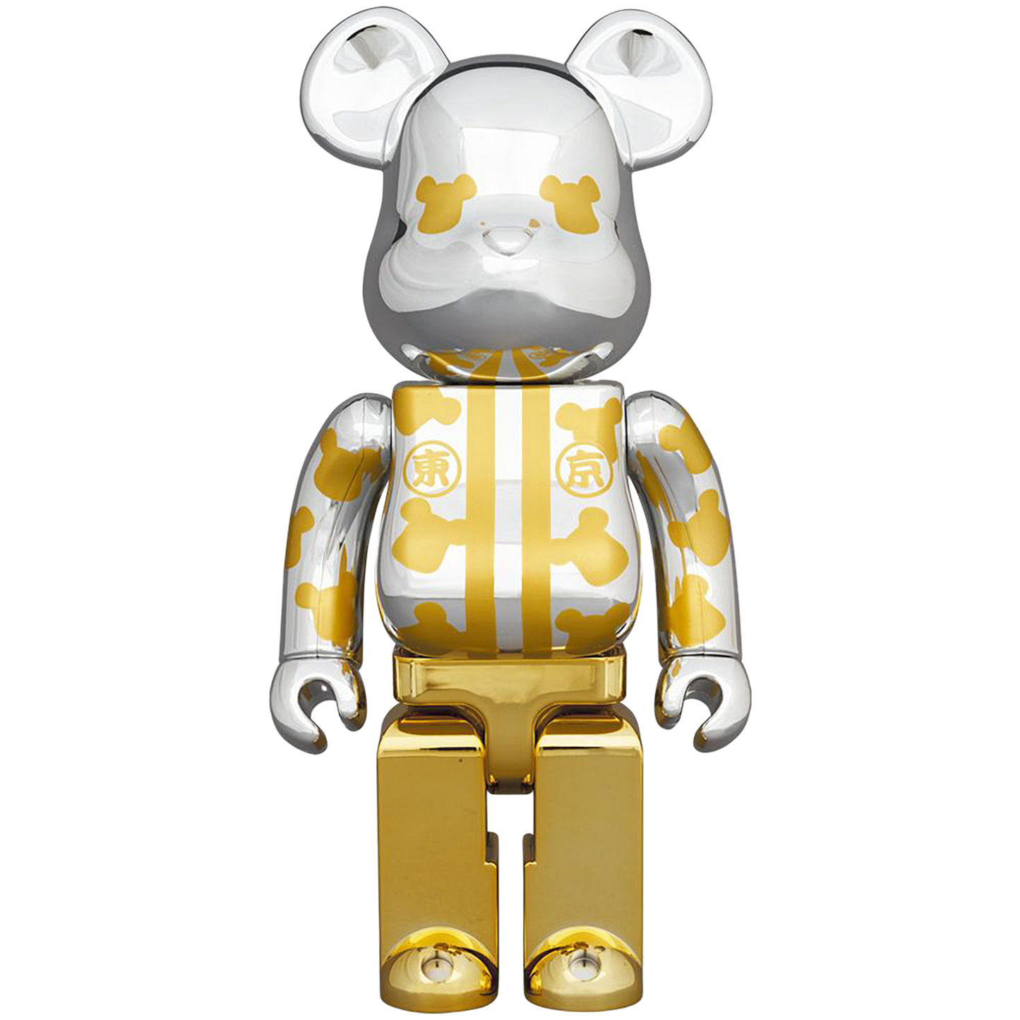 BE@RBRICK Happy Tokyo Silver Plated 100％ & 400％