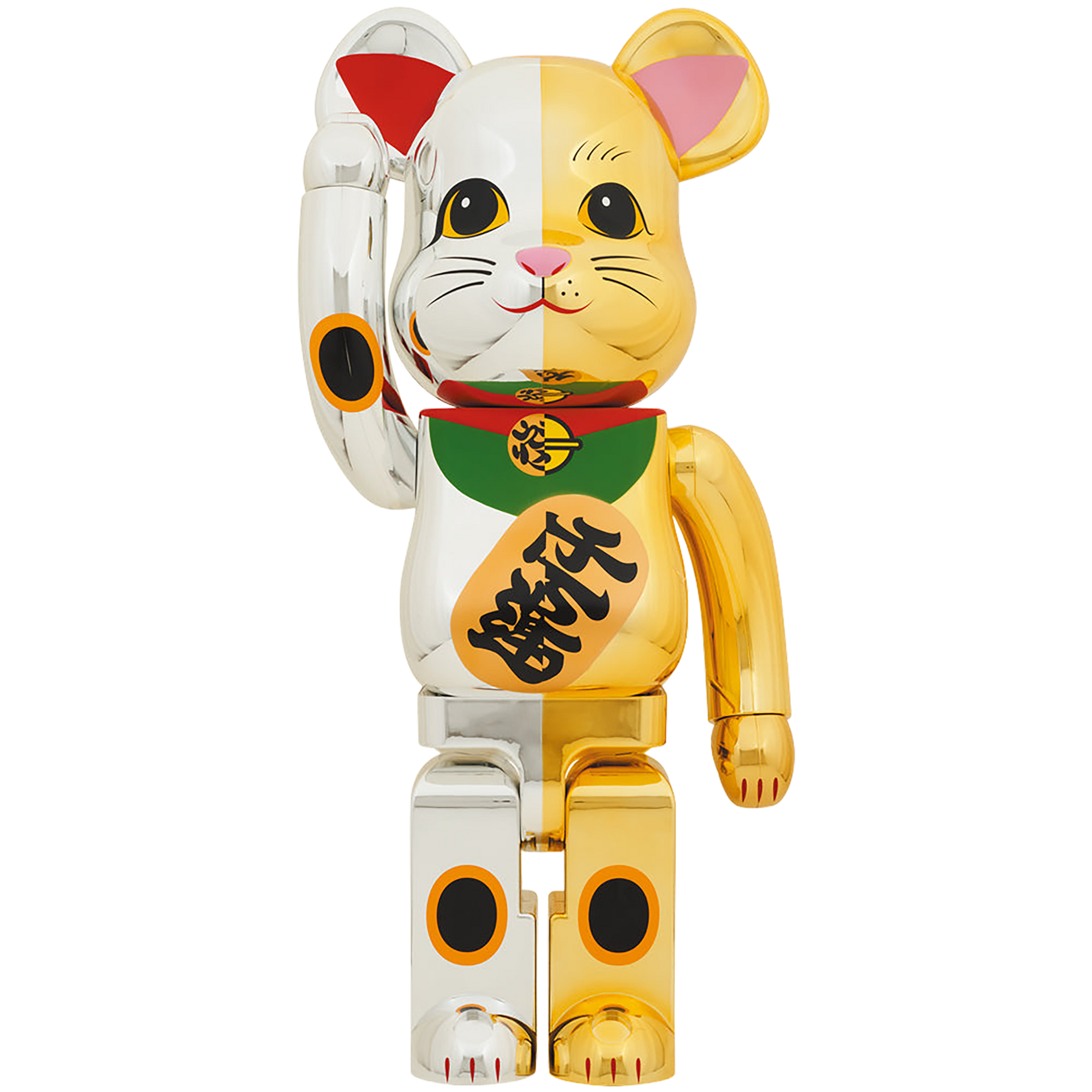 BE@RBRICK 招き猫 開運 銀×千万両 金 1000％ | MEDICOM TOY OFFICIAL STORE