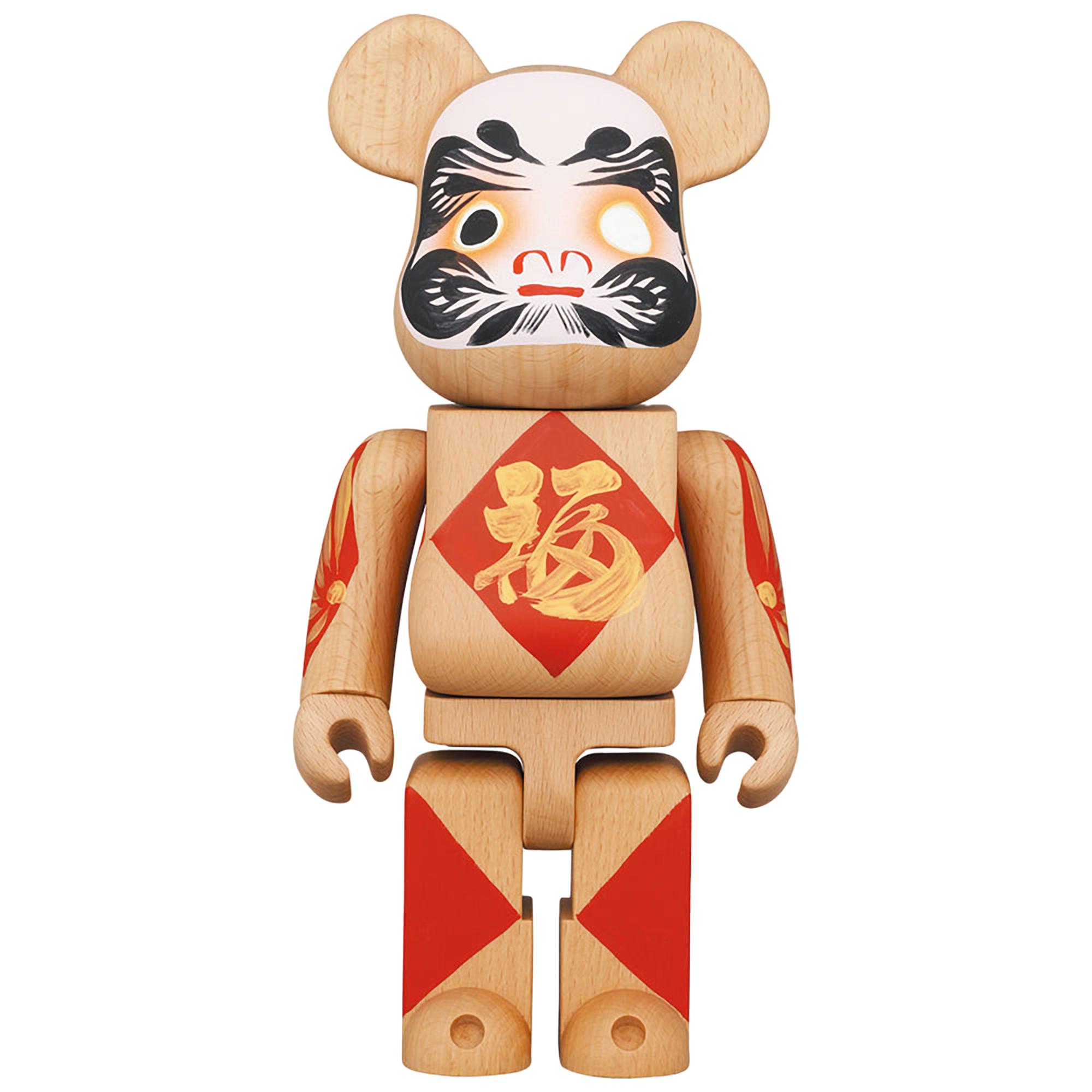 BE@RBRICK Karimoku Daruma 3 Gold 400%