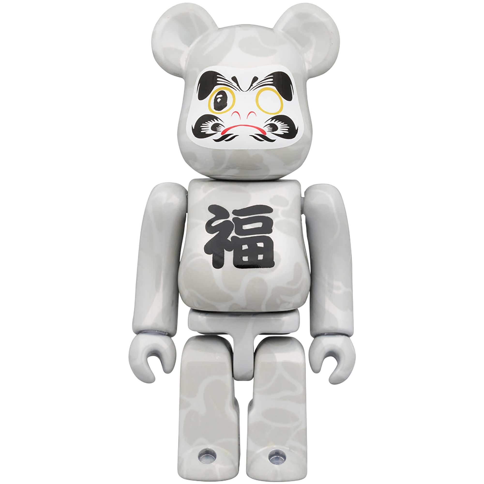BE@RBRICK BAPE(R) Manekineko Black plated / Daruma White plated 100％ & 400％ （Set of 4）