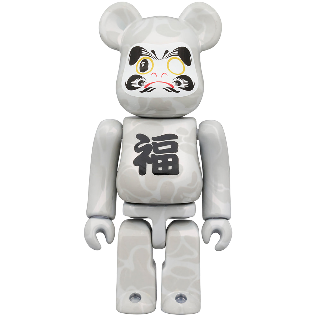 BE@RBRICK BAPE(R) Manekineko Black plated / Daruma White plated 100％ & 400％ （Set of 4）