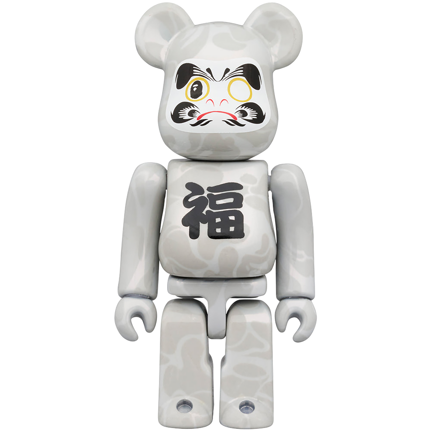 BE@RBRICK BAPE(R) Manekineko Black plated / Daruma White plated 100％ & 400％ （Set of 4）