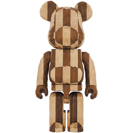 BE@RBRICK Karimoku fragmentdesign 1000％ carved wooden - LONGITUDINAL CHESS