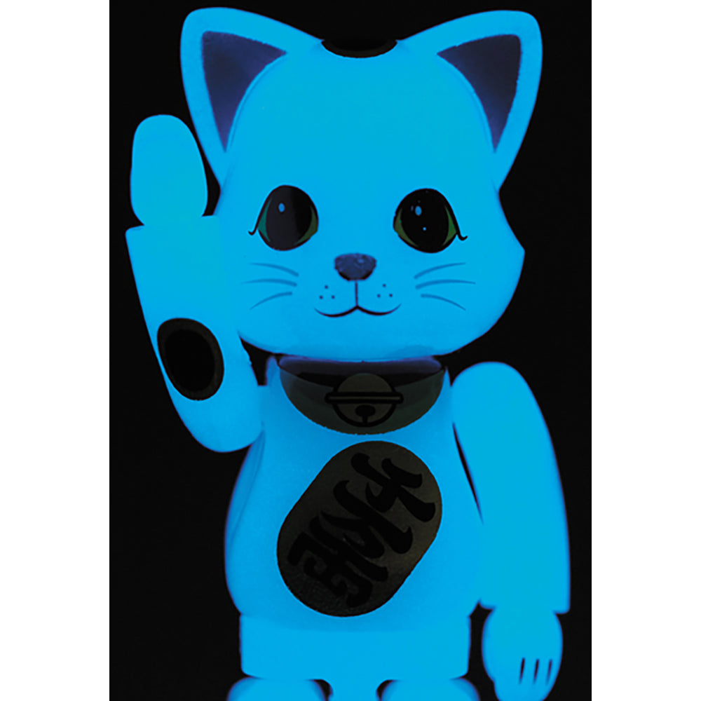 NY@BRICK 招き猫 青蓄光 100％_2