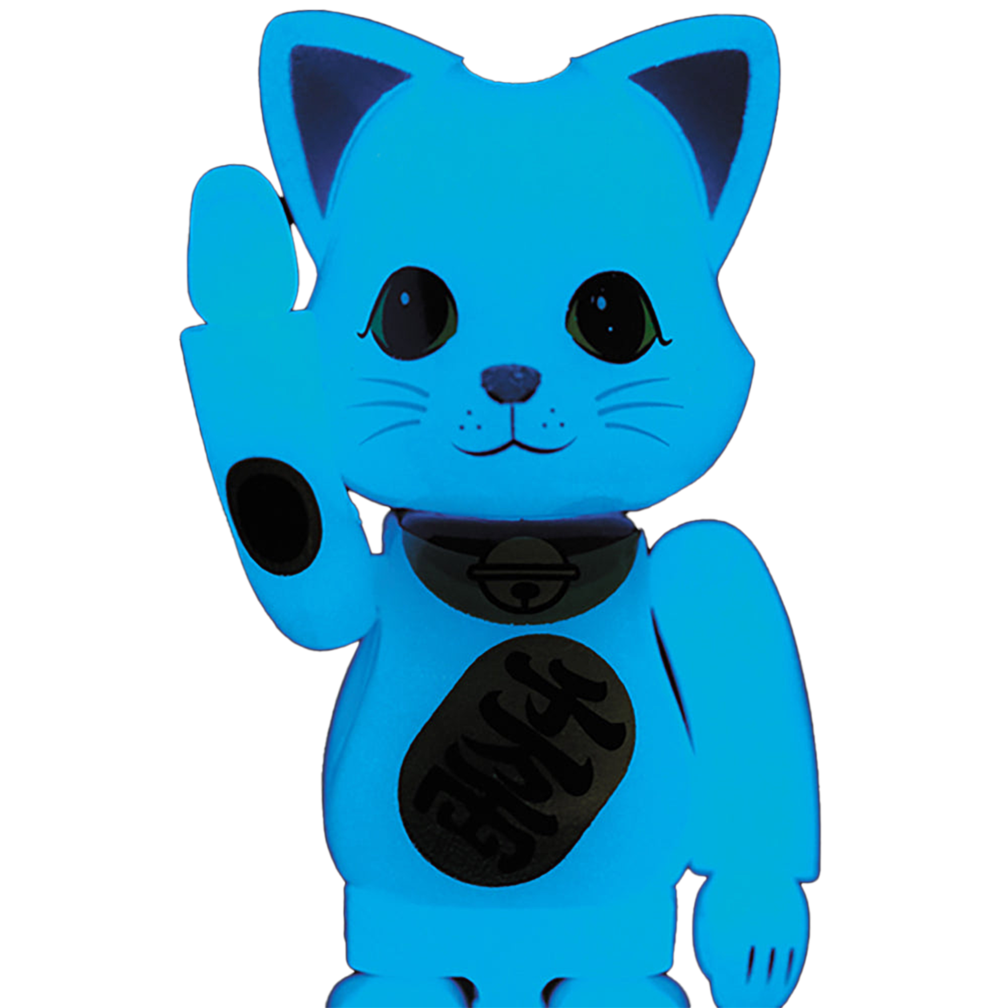 NY@BRICK 招き猫 青蓄光 100％