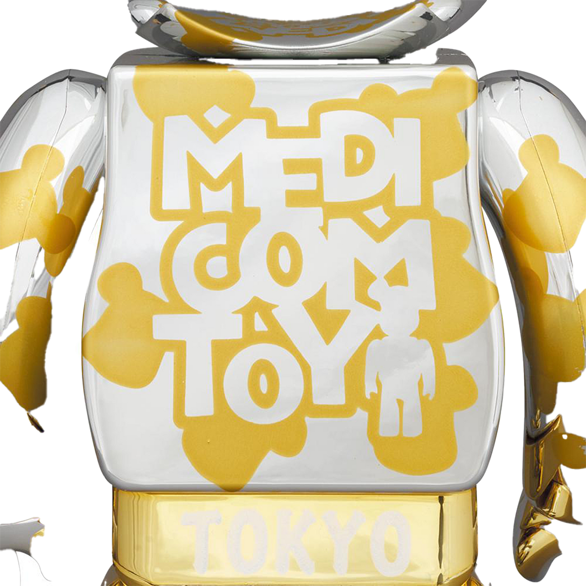 BE@RBRICK Happy Tokyo Silver Plated 100％ & 400％