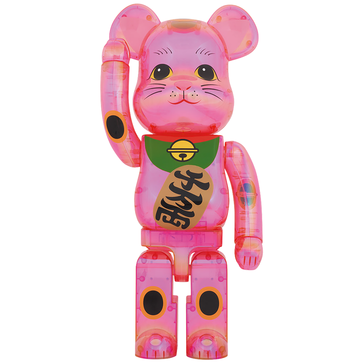 BE@RBRICK 招き猫 桃色透明メッキ 1000％ BE@RBRICK 招き猫 桃色透明メッキ 1000％ | MEDICOM TOY OFFICIAL STORE