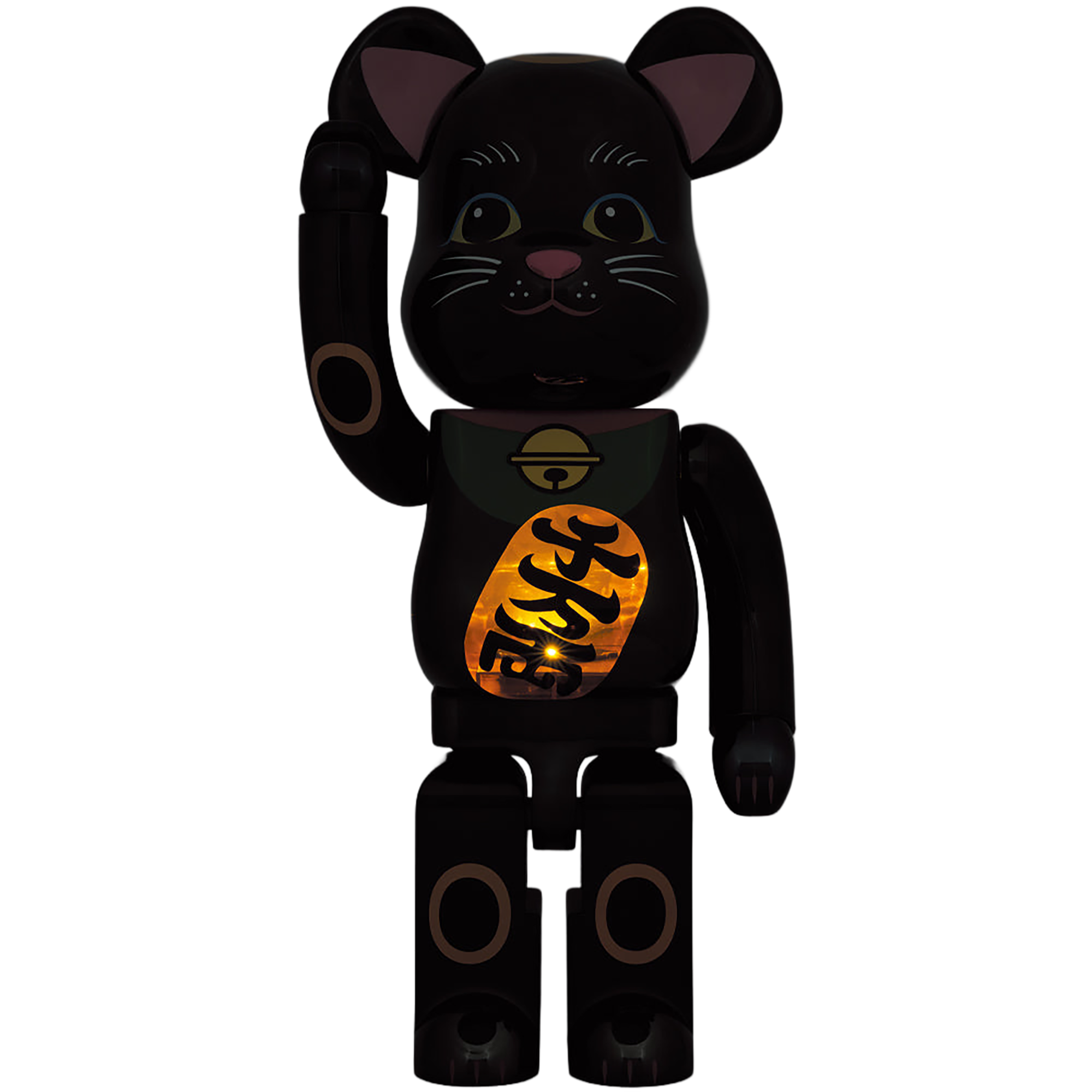 その他 MEDICOM TOY BE@RBRICK MANEKI NEKO 1000% BE@RBRICK Maneki Neko Black Plated Luminous 1000％ | MEDICOM TOY