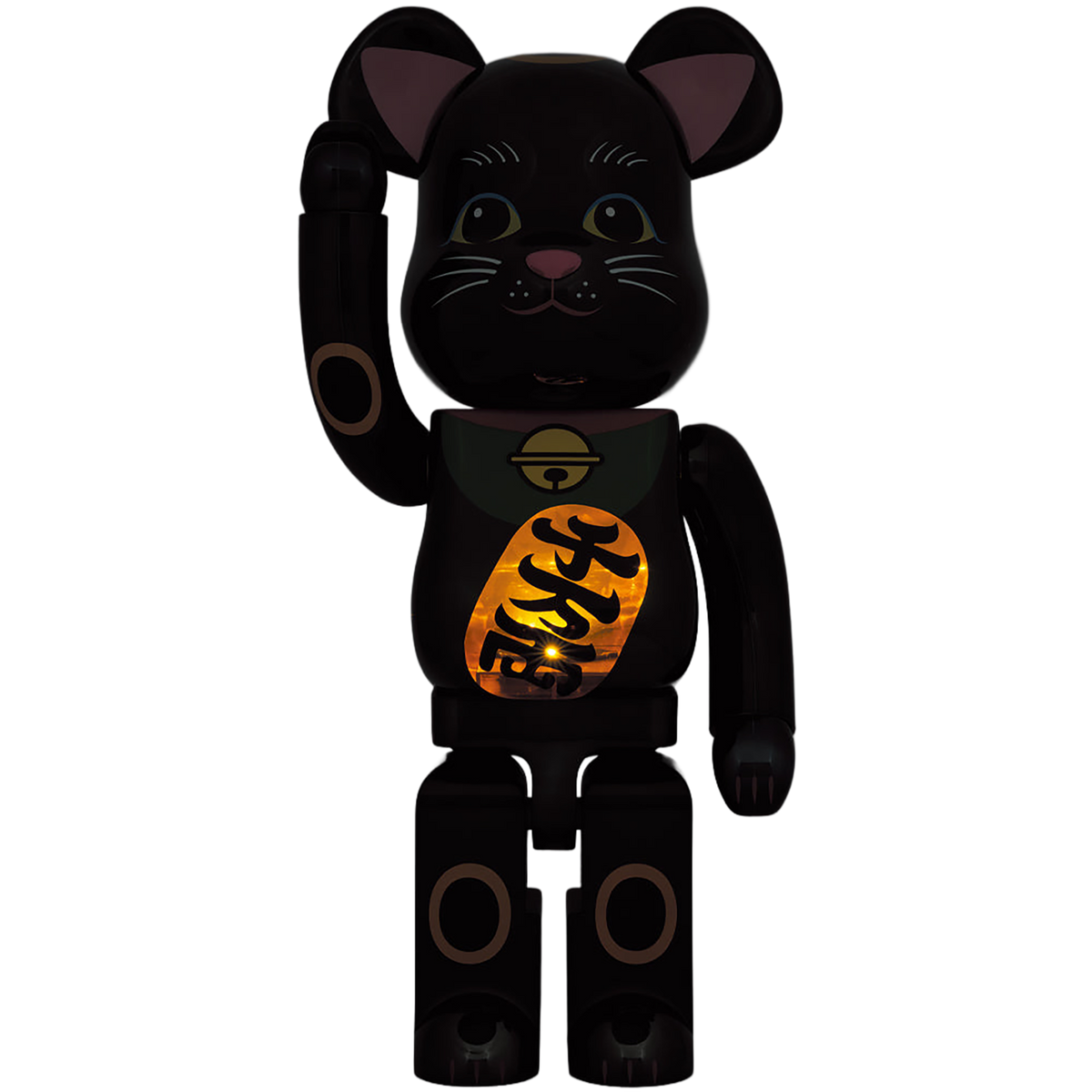 その他 MEDICOM TOY BE@RBRICK MANEKI NEKO 1000% BE@RBRICK Maneki Neko Black Plated Luminous 1000％ | MEDICOM TOY