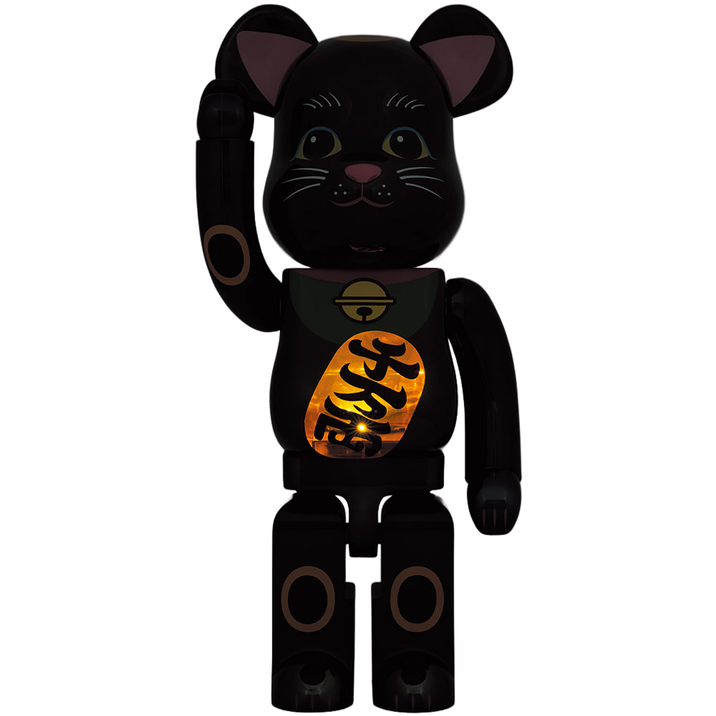 その他 MEDICOM TOY BE@RBRICK MANEKI NEKO 1000% BE@RBRICK Maneki Neko Black Plated Luminous 1000％ | MEDICOM TOY