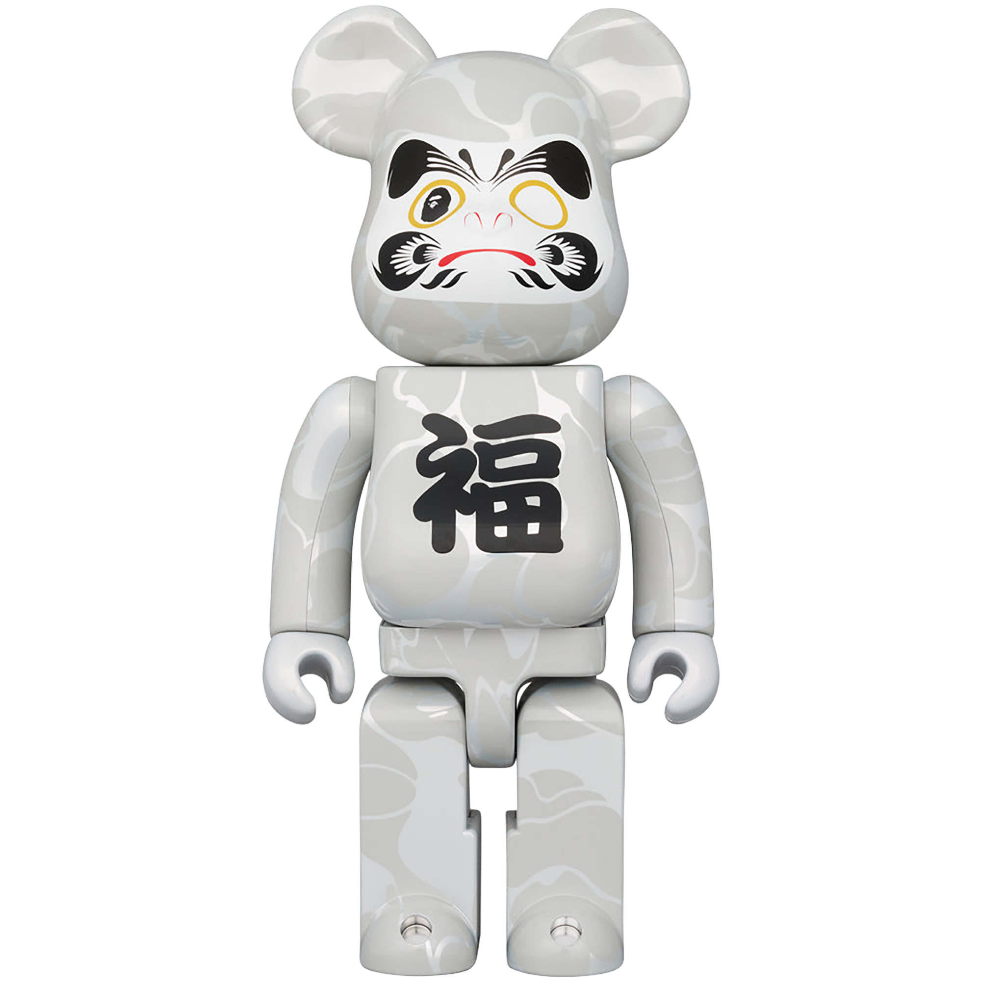 BE@RBRICK BAPE(R) Manekineko Black plated / Daruma White plated 100％ & 400％ （Set of 4）