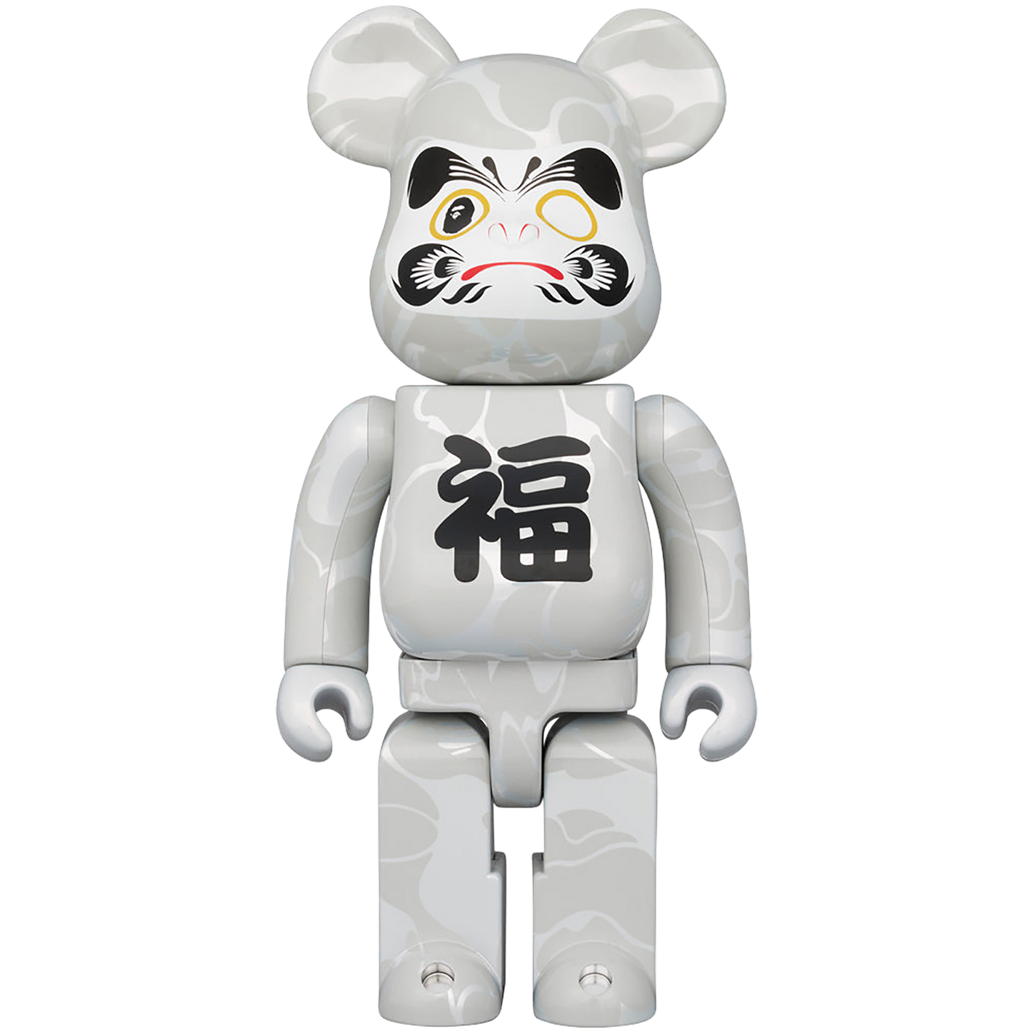 BE@RBRICK BAPE(R) Manekineko Black plated / Daruma White plated 100％ & 400％ （Set of 4）