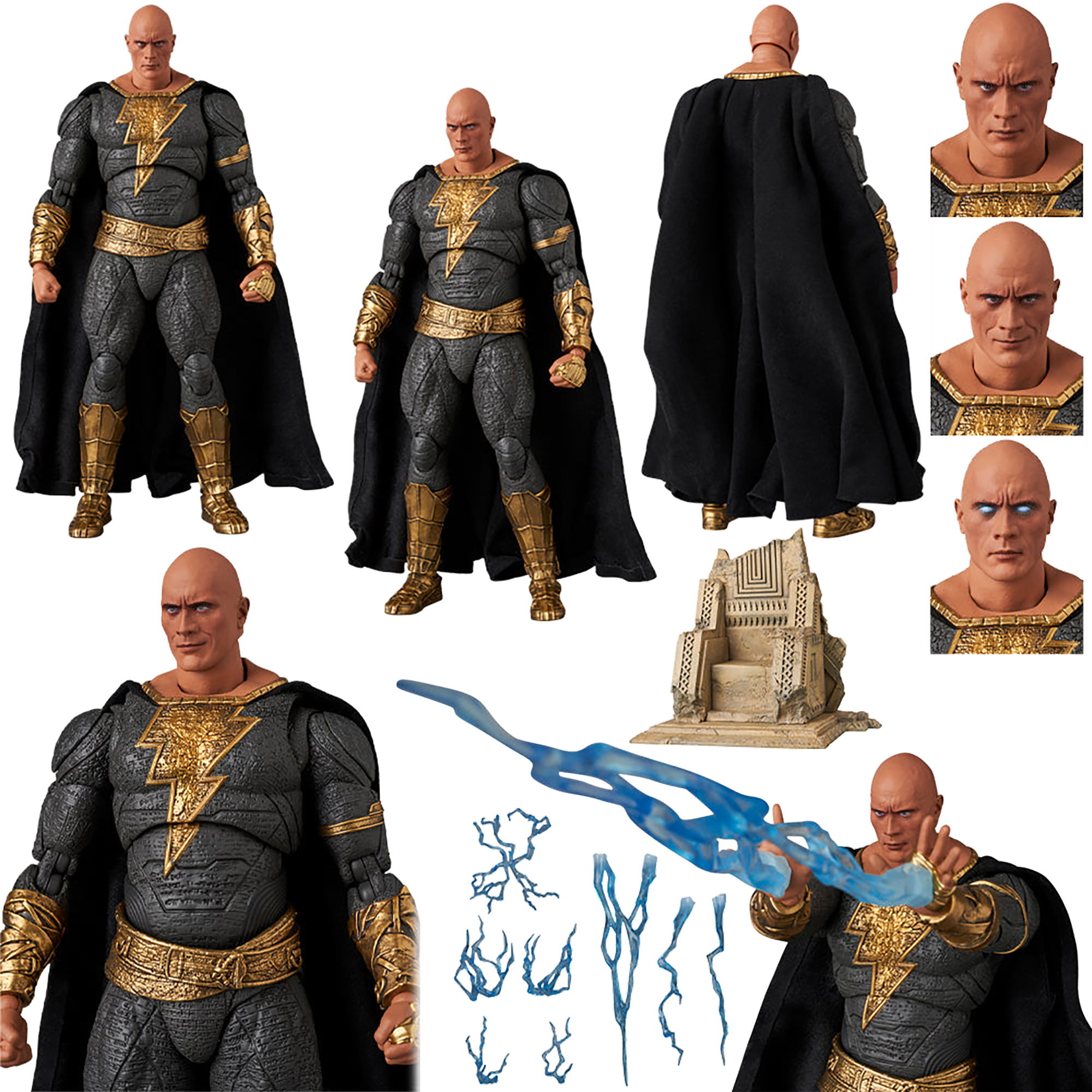 MAFEX BLACK ADAM (GOLD SUIT)
