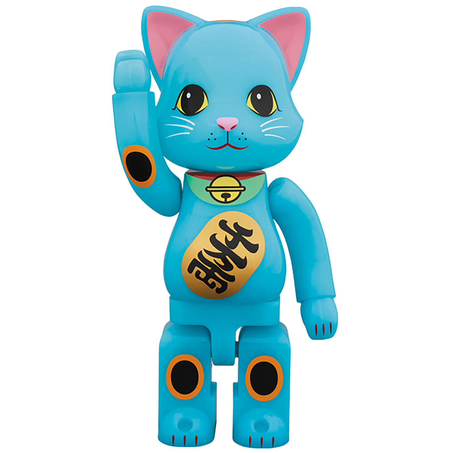 NY@BRICK 招き猫 青蓄光 400％