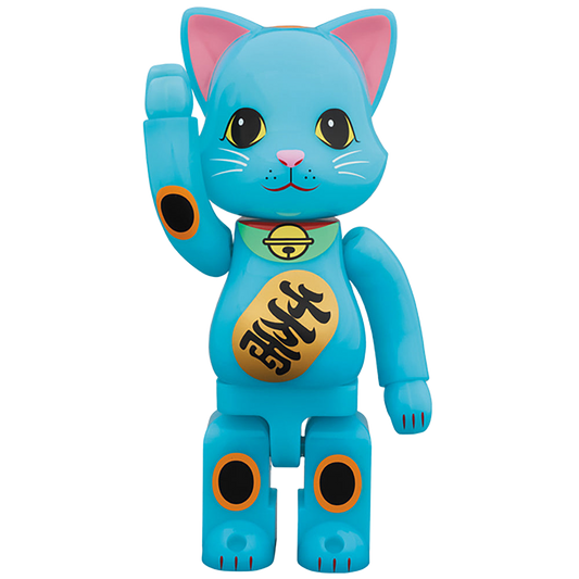 NY@BRICK 招き猫 青蓄光 400％