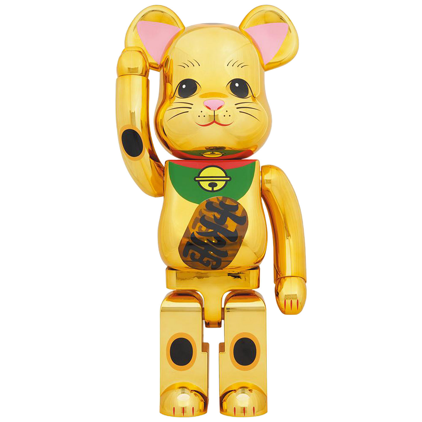 BE@RBRICK Maneki Neko Gold Plated Luminous 1000％