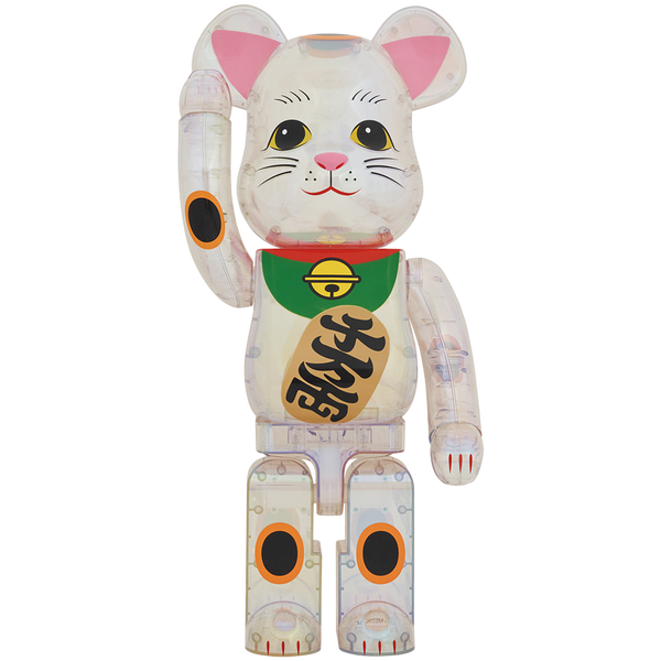 BE@RBRICK Maneki Neko transparent plating 1000％ | MEDICOM TOY